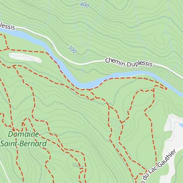 Map of Refuge Audet