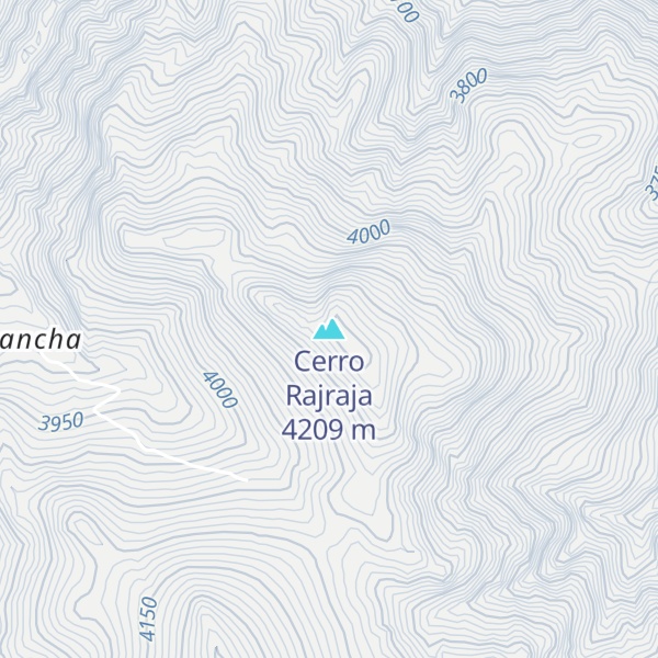 Map of Cerro Rajraja