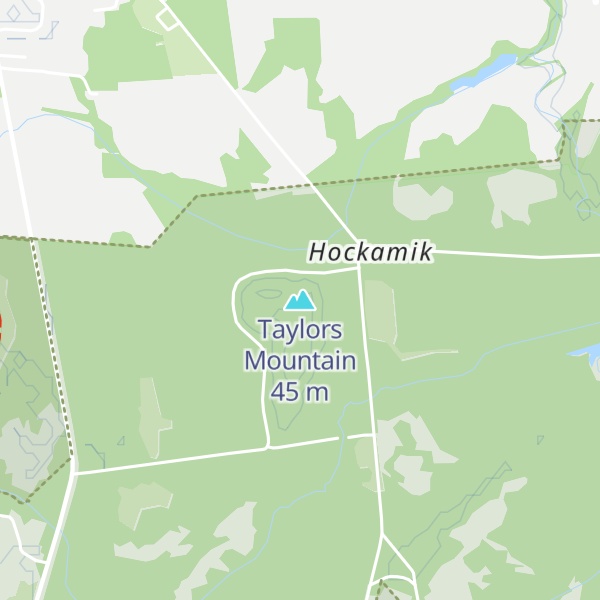 Map of Taylors Mountain