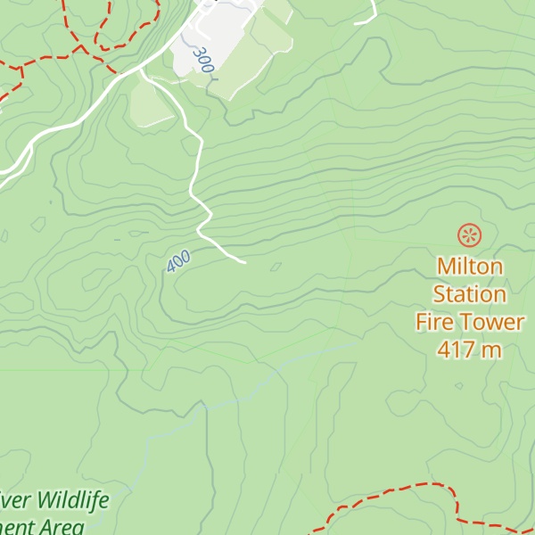 Map of Bowling Green Mountain