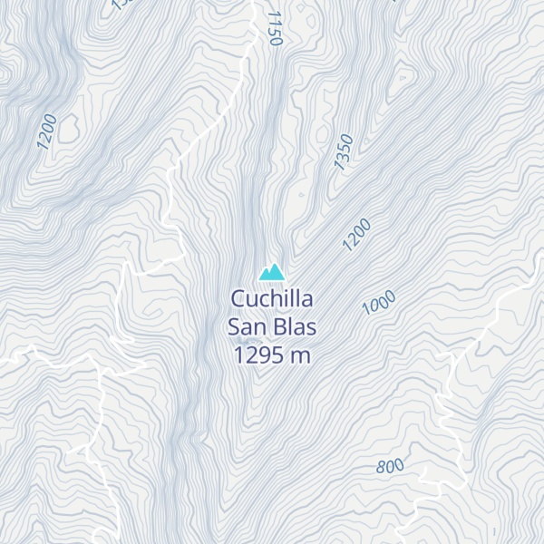 Map of Cuchilla San Blas