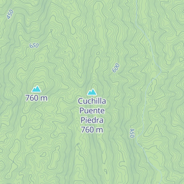 Map of Cuchilla Puente Piedra