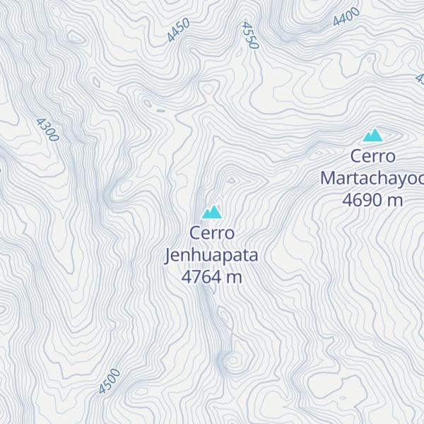 Map of Cerro Jenhuapata