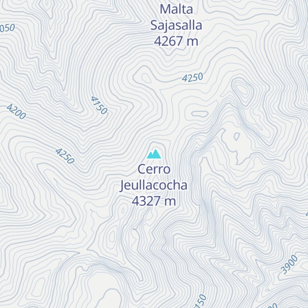 Map of Cerro Jeullacocha