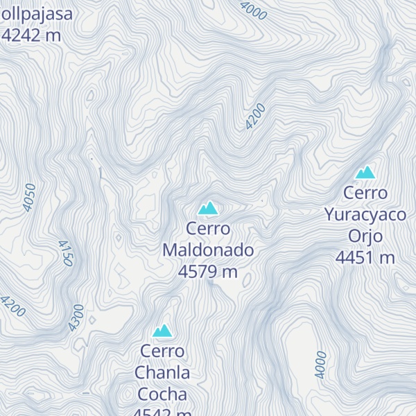 Map of Cerro Maldonado