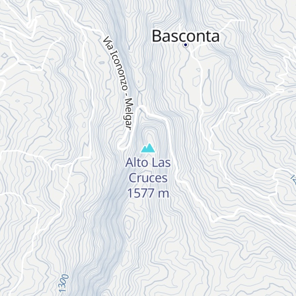 Map of Alto Las Cruces