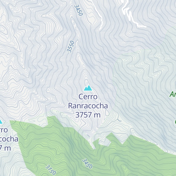 Map of Cerro Ranracocha