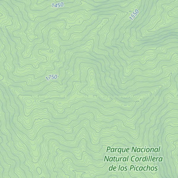 Map of Cerro Bombas