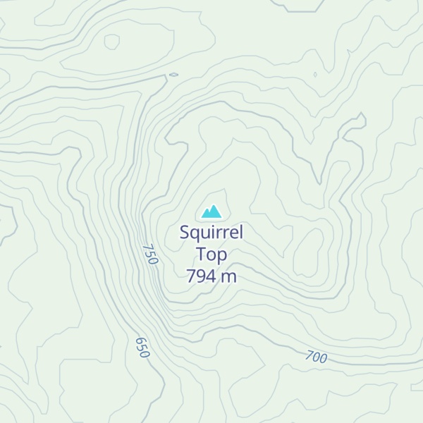 Map of Squirrel Top