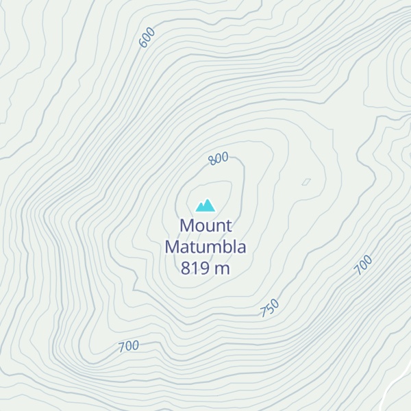Map of Mount Matumbla