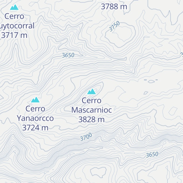 Map of Cerro Mascarnioc