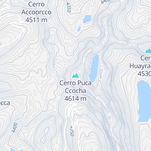 Map of Cerro Puca Ccocha