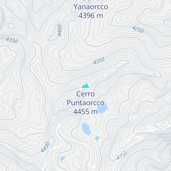 Map of Cerro Puntaorcco