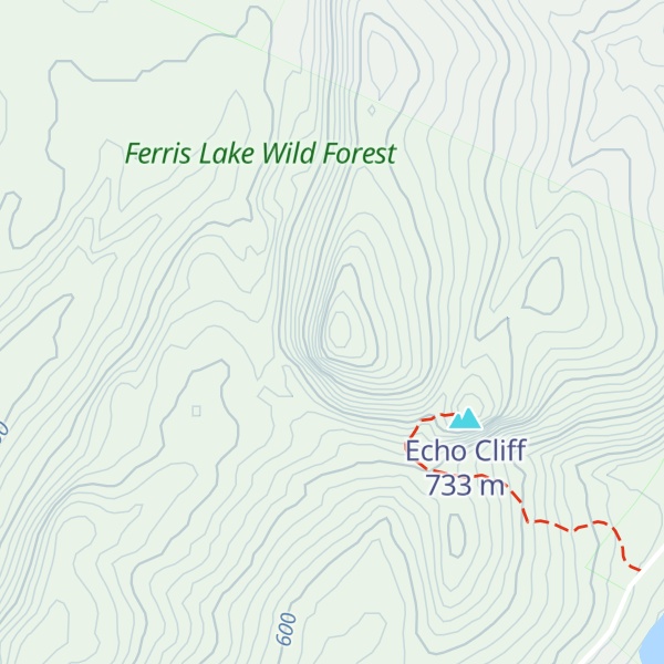 Map of Panther Mountain