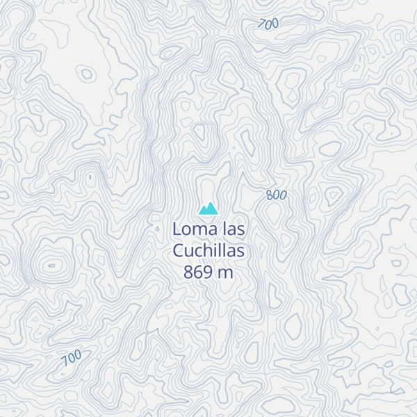 Map of Loma las Cuchillas