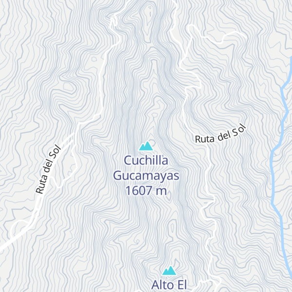 Map of Cuchilla Gucamayas