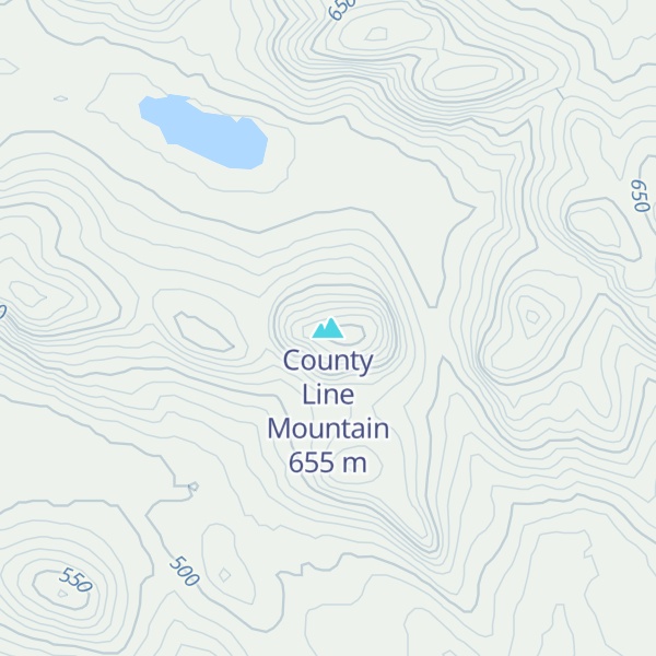 Map of County Line Mountain