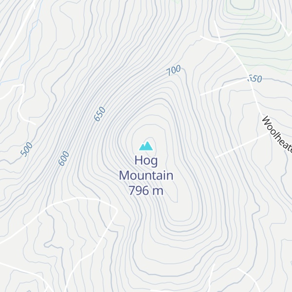 Map of Hog Mountain
