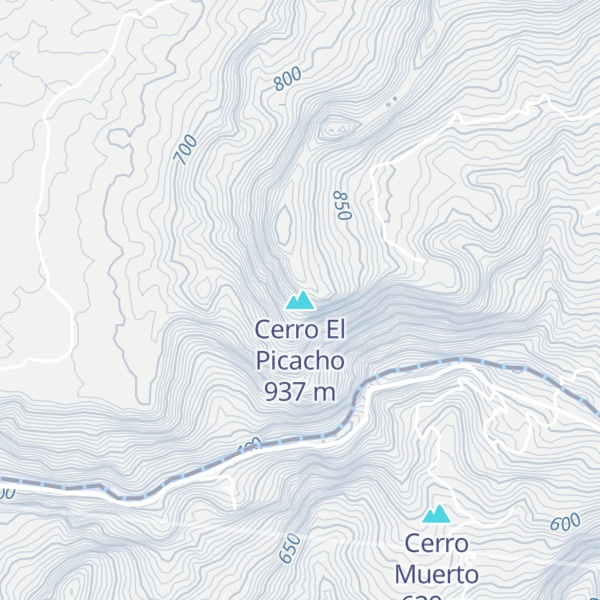 Map of Cerro El Picacho
