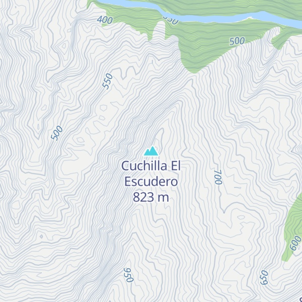Map of Cuchilla El Escudero