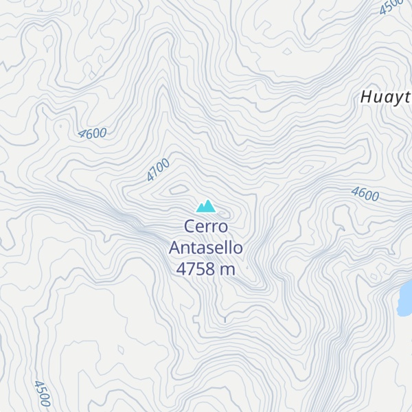 Map of Cerro Antasello