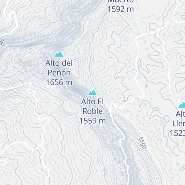 Map of Alto El Roble