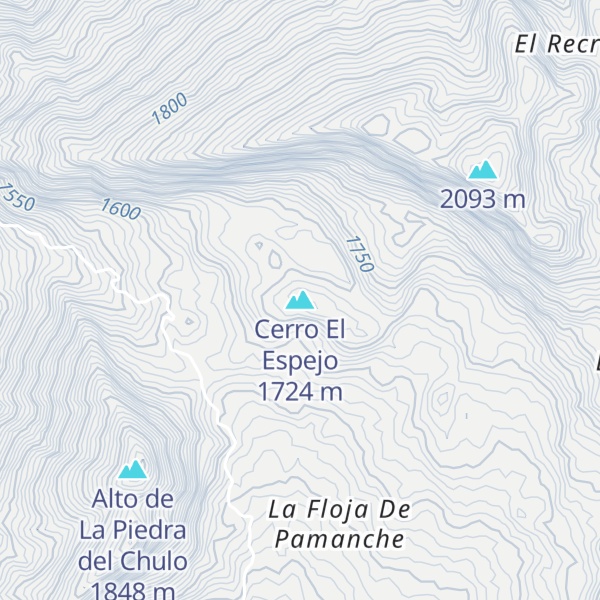 Map of Cerro El Espejo