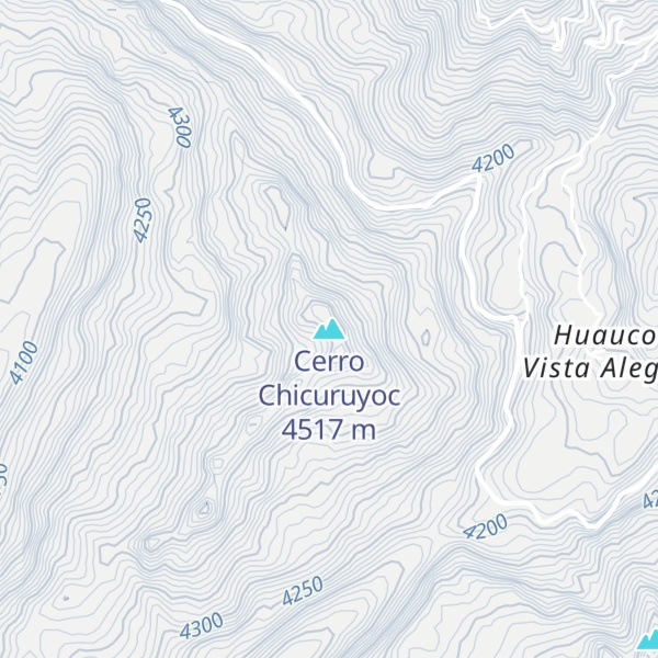 Map of Cerro Chicuruyoc