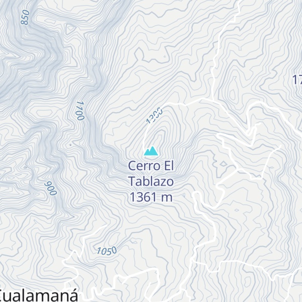 Map of Cerro El Tablazo