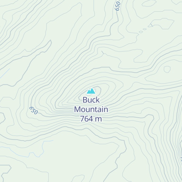 Map of Buck Mountain