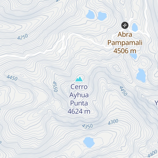 Map of Cerro Ayhua Punta