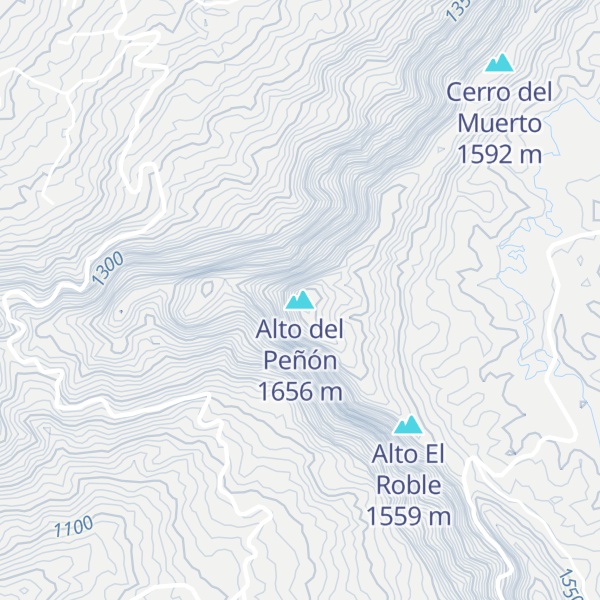Map of Alto del Peñón