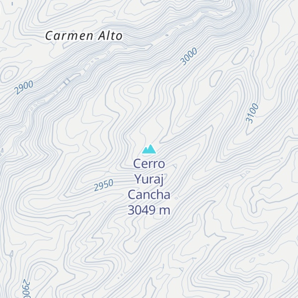 Map of Cerro Yuraj Cancha