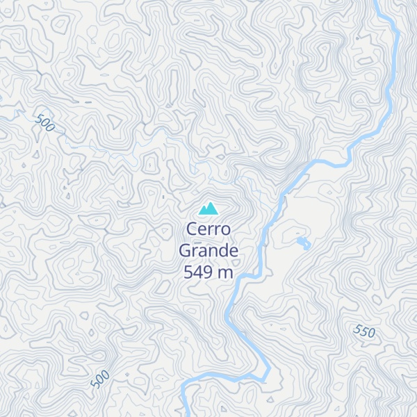 Map of Cerro Grande