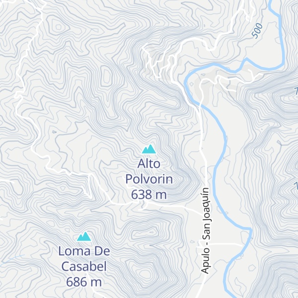 Map of Alto Polvorin