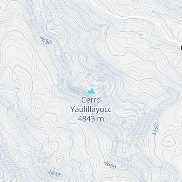 Map of Cerro Yaulillayocc