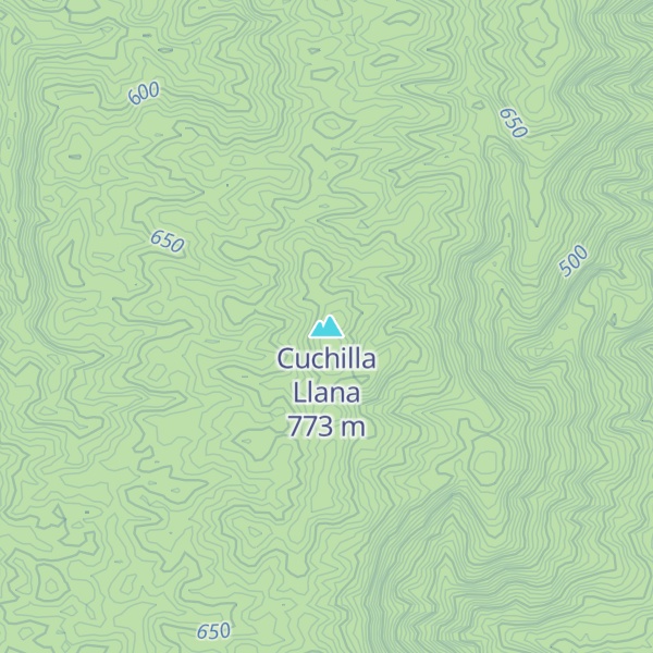 Map of Cuchilla Llana