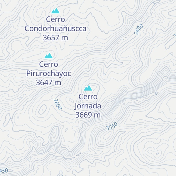 Map of Cerro Jornada