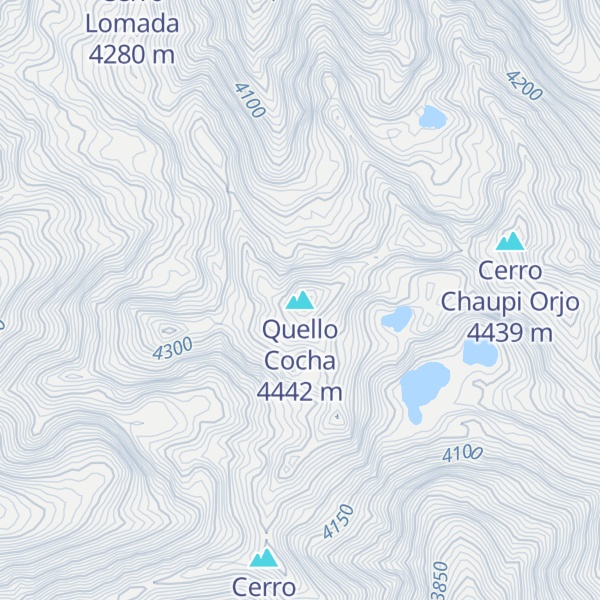 Map of Quello Cocha