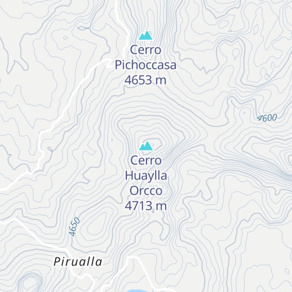 Map of Cerro Huaylla Orcco