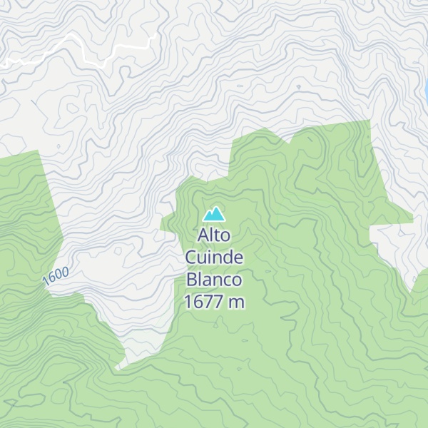 Map of Alto Cuinde Blanco