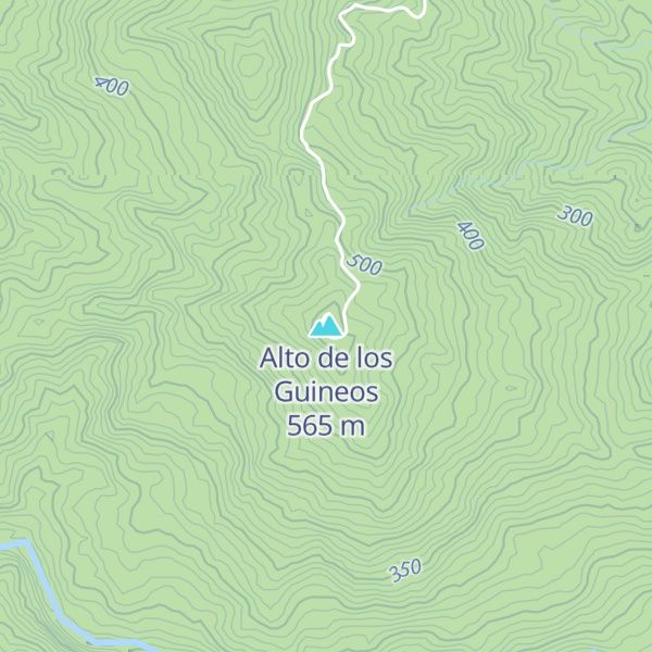 Map of Alto de los Guineos