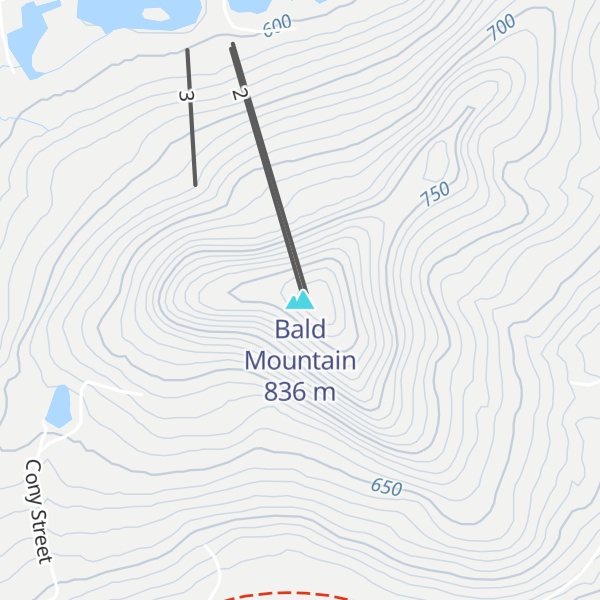 Map of Bald Mountain