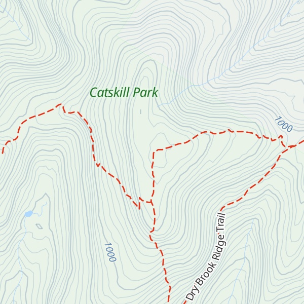 Map of Balsam Lake Mountain