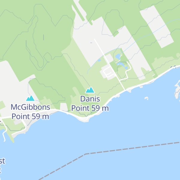 Map of Danis Point