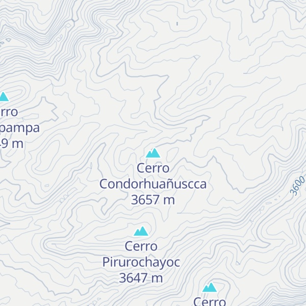 Map of Cerro Condorhuañuscca