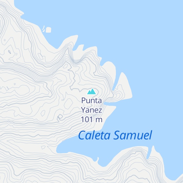 Map of Punta Yanez