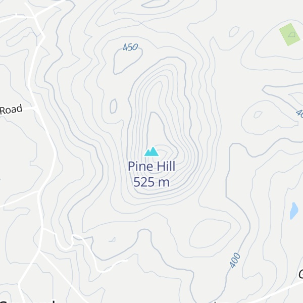 Map of Pine Hill