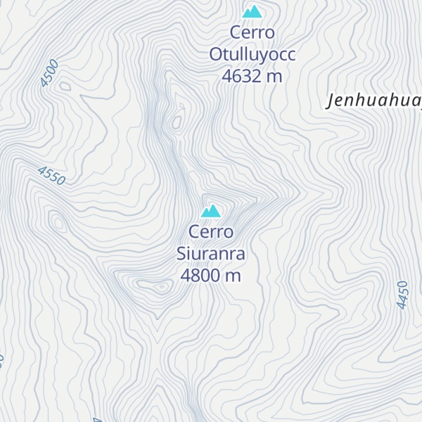 Map of Cerro Siuranra
