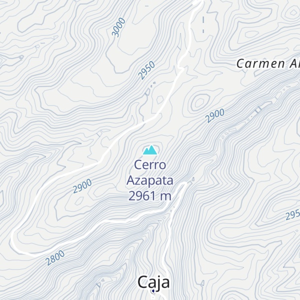 Map of Cerro Azapata